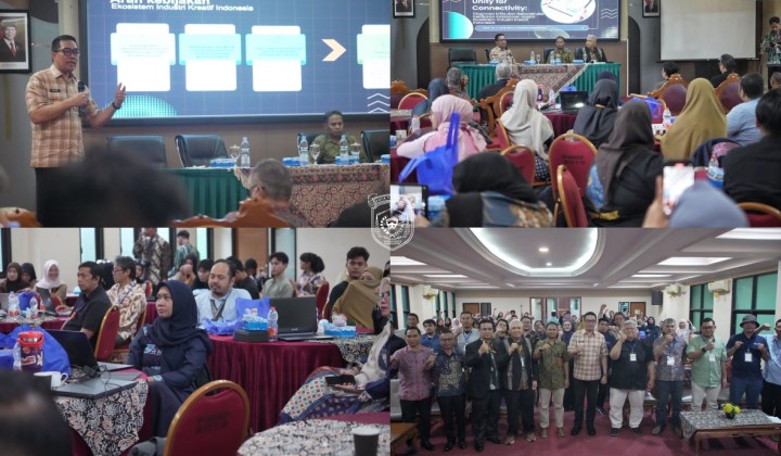 Sesi presentasi, peserta, dan foto bersama di POLNES.