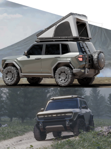 Desain Compact SUV Dengan Sistem Penggerak EREV Untuk Aktivitas Petualangan Di Indonesia